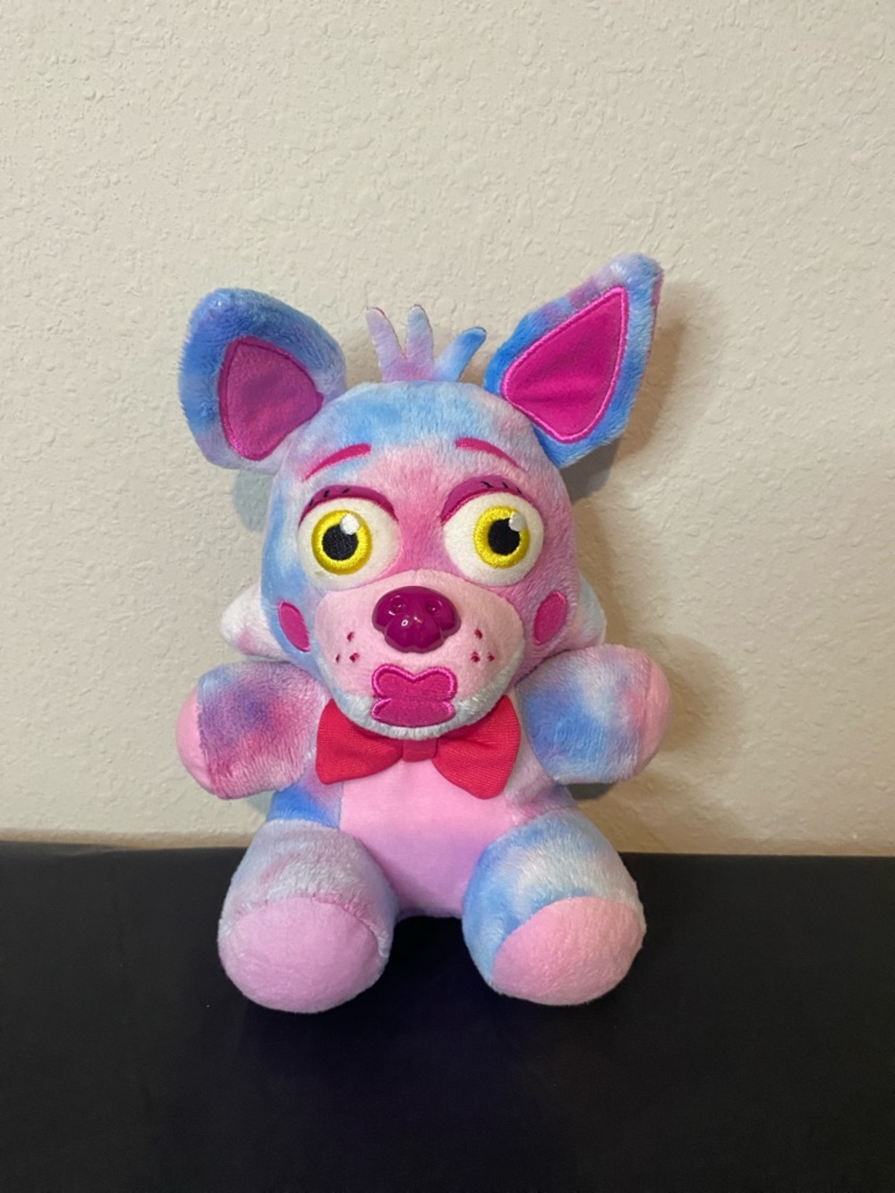 Plush Pink & Blue Plush Toy with Bow - Kids Stuffed Animal